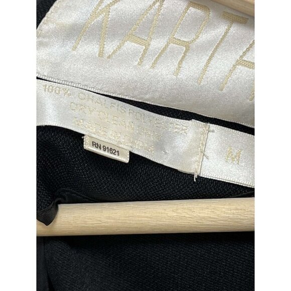 Karta Beaded Women Tunic Black JEWEL Dress  y2K Short Sleeve Size Medium - Picture 9 of 9